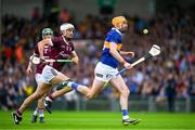 24 June 2023; Séamus Callanan of Tipperary is tackled by Daithí Burke of Galway during the GAA Hurling All-Ireland Senior Championship Quarter Final match between Galway and Tipperary at TUS Gaelic Grounds in Limerick. Photo by Ray McManus/Sportsfile