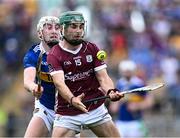 24 June 2023; Evan Niland of Galway in action against Eoghan Connolly of Tipperary during the GAA Hurling All-Ireland Senior Championship Quarter Final match between Galway and Tipperary at TUS Gaelic Grounds in Limerick. Photo by Piaras Ó Mídheach/Sportsfile