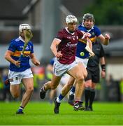 24 June 2023; Daithí Burke of Galway in action against Gearóid O'Connor and Johnny Ryan of Tipperary, left, during the GAA Hurling All-Ireland Senior Championship Quarter Final match between Galway and Tipperary at TUS Gaelic Grounds in Limerick. Photo by Ray McManus/Sportsfile