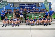 24 June 2023; Cian Fleming and the Raharney squad during the John West Féile na nGael presentation ceremony at Connacht GAA Centre of Excellence in Bekan, Mayo. Photo by Stephen Marken/Sportsfile