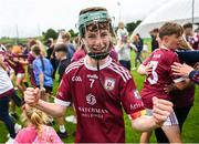 24 June 2023; Aodán McDonagh of Athenry celebrates after the John West Féile na nGael Division one cup final at Connacht GAA Centre of Excellence in Bekan, Mayo. Photo by Stephen Marken/Sportsfile