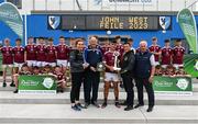 24 June 2023; Captain Shay Brady and the rest of the Athenry squad during the John West Féile na nGael presentation ceremony at Connacht GAA Centre of Excellence in Bekan, Mayo. Photo by Stephen Marken/Sportsfile