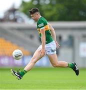 24 June 2023; Seán Ó Cuinn of Kerry during the Electric Ireland GAA All-Ireland Football Minor Championship Semi-Final match between Kerry and Monaghan at Glenisk O'Connor Park in Tullamore, Offaly. Photo by Seb Daly/Sportsfile