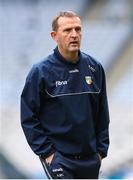 25 June 2023; Antrim manager Andy McEntee before the Tailteann Cup Semi Final match between Antrim and Meath at Croke Park in Dublin. Photo by Michael P Ryan/Sportsfile