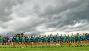 25 June 2023; Meath and Waterford players protest before the TG4 Ladies Football All-Ireland Championship match between Waterford and Meath at Fraher Field in Dungarvan, Waterford. Photo by Matt Browne/Sportsfile