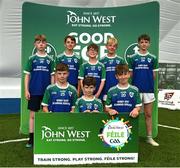 25 June 2023;The Glynn Barntown rounders team during the John West Féile Peil na nÓg at Connacht GAA Centre of Excellence in Bekan, Mayo. Photo by Stephen Marken/Sportsfile