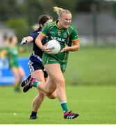 25 June 2023; Vikki Wall of Meath in action against Eve Power of Waterford during the TG4 Ladies Football All-Ireland Championship match between Waterford and Meath at Fraher Field in Dungarvan, Waterford. Photo by Matt Browne/Sportsfile