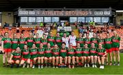 25 June 2023; The Mayo team before the TG4 Ladies Football All-Ireland Championship match between Armagh and Mayo at BOX-IT Athletic Grounds in Armagh. Photo by Sam Barnes/Sportsfile