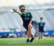 25 June 2023; Action from Glynn Barntown against Sean O'Chongaile's during the John West Féile Peil na nÓg at Connacht GAA Centre of Excellence in Bekan, Mayo. Photo by Stephen Marken/Sportsfile