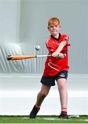 25 June 2023; Action from Glynn Barntown against Sean O'Chongaile's during the John West Féile Peil na nÓg at Connacht GAA Centre of Excellence in Bekan, Mayo. Photo by Stephen Marken/Sportsfile