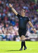 25 June 2023; Referee Sean Hurson during the GAA Football All-Ireland Senior Championship Preliminary Quarter Final match between Galway and Mayo at Pearse Stadium in Galway. Photo by Seb Daly/Sportsfile