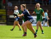 25 June 2023; Kate McGrath of Waterford in action against Ali Sherlock of Meath during the TG4 Ladies Football All-Ireland Championship match between Waterford and Meath at Fraher Field in Dungarvan, Waterford. Photo by Matt Browne/Sportsfile