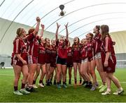 25 June 2023; Athenry players celebrate after their side's victory in the rounders final at the John West Féile Peil na nÓg at Connacht GAA Centre of Excellence in Bekan, Mayo. Photo by Stephen Marken/Sportsfile