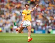 25 June 2023; Joseph Finnegan of Antrim during the Tailteann Cup Semi Final match between Antrim and Meath at Croke Park in Dublin. Photo by Michael P Ryan/Sportsfile