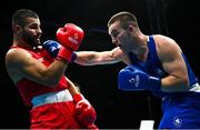 26 June 2023; Jack Marley of Ireland, right, in action against Vagkan Nanitzanian of Greece in their Men's 92kg Round of 16 bout at the Nowy Targ Arena during the European Games 2023 in Krakow, Poland. Photo by David Fitzgerald/Sportsfile