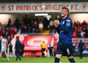 23 June 2023; Chris Forrester of St Patrick's Athletic after his side's victory in the SSE Airtricity Men's Premier Division match between St Patrick's Athletic and Shelbourne at Richmond Park in Dublin. Photo by Harry Murphy/Sportsfile