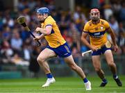 24 June 2023; Shane O'Donnell of Clare, supported by teammate Peter Duggan, right, during the GAA Hurling All-Ireland Senior Championship Quarter Final match between Clare and Dublin at TUS Gaelic Grounds in Limerick. Photo by Piaras Ó Mídheach/Sportsfile