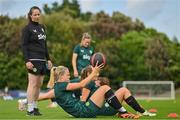 26 June 2023; Diane Caldwell during a Republic of Ireland training session at UCD Bowl in Dublin. Photo by Brendan Moran/Sportsfile