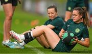26 June 2023; Heather Payne during a Republic of Ireland training session at UCD Bowl in Dublin. Photo by Brendan Moran/Sportsfile