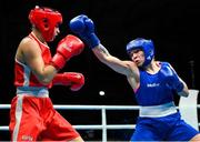 26 June 2023; Amy Broadhurst of Ireland, right, in action against Beatrise Rozentale of Latvia in their Women's 66kg Round of 16 bout at the Nowy Targ Arena during the European Games 2023 in Krakow, Poland. Photo by David Fitzgerald/Sportsfile