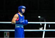 26 June 2023; Amy Broadhurst of Ireland before her Women's 66kg Round of 16 bout against Beatrise Rozentale of Latvia at the Nowy Targ Arena during the European Games 2023 in Krakow, Poland. Photo by David Fitzgerald/Sportsfile