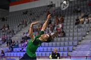 26 June 2023; Nhat Nguyen of Ireland in action against Milan Dratva of Slovakia in the badminton Men's Singles Group at the Jaskolka Arena during the European Games 2023 in Poland. Photo by Tyler Miller/Sportsfile