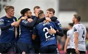 26 June 2023; Conor Carty of St Patrick's Athletic, right, celebrates with team-mates after scoring his side's first goal during the SSE Airtricity Men's Premier Division match between Dundalk and St Patrick's Athletic at Oriel Park in Dundalk, Louth. Photo by Sam Barnes/Sportsfile