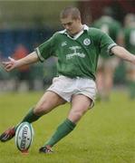 23 June 2004; Gareth Steenson, Ireland. IRB Under 21 World Rugby Championship, Semi-Final, Ireland v Australia, Hughenden, Glasgow, Scotland. Picture credit; Brian Lawless / SPORTSFILE
