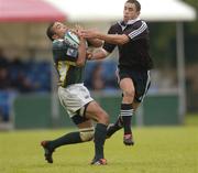23 June 2004; Glen Horton, New Zealand, in action against Bryan Habana, South Africa. IRB Under 21 World Rugby Championship, Semi-Final, New Zealand v South Africa, Hughenden, Glasgow, Scotland. Picture credit; Brian Lawless / SPORTSFILE