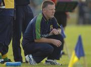 26 June 2004; Declan Rowley,  Leitrim manager, pictured during the match. Bank of Ireland Connacht Senior Football Championship Semi-Final Replay, Roscommon v Leitrim, Dr. Hyde Park, Co. Roscommon. Picture credit; Damien Eagers / SPORTSFILE
