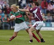 27 June 2004; Ciaran McDonald, Mayo, in action against Paul Clancy, Galway. Bank of Ireland Connacht Senior Football Championship Semi-Final, Mayo v Galway, McHale Park, Castlebar, Co. Mayo. Picture credit; Damien Eagers / SPORTSFILE