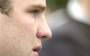 27 June 2004; David O'Brien, Ireland, sheds a tear after his side were defeated by New Zealand. IRB U21 World Championship Final, Ireland v New Zealand, Hughenden, Glasgow, Scotland. Picture credit; Brendan Moran / SPORTSFILE