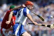 27 June 2004; Seamus Prendergast, Waterford, in action against Jerry O'Connor, Cork. Guinness Munster Senior Hurling Championship Final, Cork v Waterford, Semple Stadium, Thurles, Co. Tipperary. Picture credit; Ray McManus / SPORTSFILE