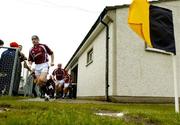 26 June 2004; Eugene Cloonan, Galway, makes his way onto the field before the game. Guinness Senior Hurling Championship Qualifier, Round 1, Down v Galway, McKenna Park, Ballycran, Co. Down. Picture credit; Brendan Moran / SPORTSFILE