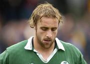 27 June 2004; A dejected Shane O'Connor, Ireland, after his side were defeated by New Zealand. IRB U21 World Championship Final, Ireland v New Zealand, Hughenden, Glasgow, Scotland. Picture credit; Brendan Moran / SPORTSFILE