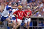 27 June 2004; Joe Deane, Cork, in action against Eoin Kelly, Waterford. Guinness Munster Senior Hurling Championship Final, Cork v Waterford, Semple Stadium, Thurles, Co. Tipperary. Picture credit; Ray McManus / SPORTSFILE