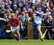 27 June 2004; Tony Browne, Waterford, in action against Joe Deane, Cork. Guinness Munster Senior Hurling Championship Final, Cork v Waterford, Semple Stadium, Thurles, Co. Tipperary. Picture credit; Ray McManus / SPORTSFILE