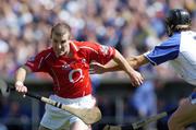 27 June 2004; Ben O'Connor, Cork, in action against Waterford. Guinness Munster Senior Hurling Championship Final, Cork v Waterford, Semple Stadium, Thurles, Co. Tipperary. Picture credit; Ray McManus / SPORTSFILE