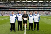 25 August 2013; Referee Anthony Nolan and his umpires. Electric Ireland GAA Football All-Ireland Minor Championship Semi-Final, Mayo v Monaghan, Croke Park, Dublin. Picture credit: Ray McManus / SPORTSFILE