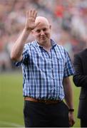 21 July 2013; Former Mayo star Pat Holmes who was honoured when the Mayo Teams of 1988 & 1989 introduced to the Crowd during half time at the Connacht GAA Football Senior Championship Final. Elverys MacHale Park, Castlebar, Co. Mayo. Picture credit: Ray McManus / SPORTSFILE