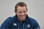 29 August 2013; Leinster rugby forwards coach Jonno Gibbes watches on during the match. Friendly, Leinster U20 v Leicester Academy, Ashbourne RFC, Ashbourne, Co. Meath. Picture credit: Brian Lawless / SPORTSFILE