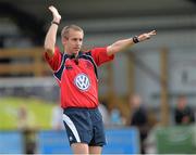29 August 2013; David Williams, referee. Friendly, Leinster U20 v Leicester Academy, Ashbourne RFC, Ashbourne, Co. Meath. Picture credit: Brian Lawless / SPORTSFILE