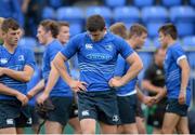 30 August 2013; A dejected Nick Timoney, Leinster, following his side's defeat. U19 Friendly, Leinster v Northampton Saints, Donnybrook Stadium, Dublin. Picture credit: Stephen McCarthy / SPORTSFILE