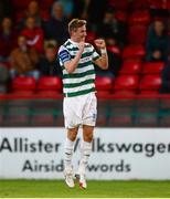 30 August 2013; Shamrock Rovers' Ronan Finn celebrates after scoring his side's second goal. Airtricity League Premier Division, Shelbourne v Shamrock Rovers, Tolka Park, Dublin. Photo by Sportsfile