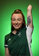 26 June 2023; Swimmer Ellen Keane in attendance during a Paralympics Ireland Swimming Team announcement at the Sport Ireland Institute in Dublin. Photo by Sam Barnes/Sportsfile