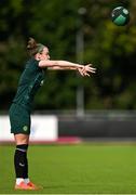 26 June 2023; Claire O’Riordan during a Republic of Ireland training session at UCD Bowl in Dublin. Photo by Brendan Moran/Sportsfile