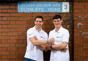 27 June 2023; BoyleSports ambassador and Dublin legend Diarmuid Connolly, right, came face-to-face with Mayo legend Lee Keegan on Clonliffe Road. The pair took part in an 'Epic Conversation' for BoyleSports ahead of this weekend’s Dublin v Mayo All Ireland quarter final. BoyleSports is offering 'Epic Odds' on the match - 6/4 Dublin, 11/4 Mayo. Photo by Stephen McCarthy/Sportsfile