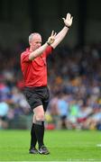 24 June 2023; Referee Johnny Murphy during the GAA Hurling All-Ireland Senior Championship Quarter Final match between Clare and Dublin at TUS Gaelic Grounds in Limerick. Photo by Ray McManus/Sportsfile