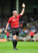24 June 2023; Referee Johnny Murphy during the GAA Hurling All-Ireland Senior Championship Quarter Final match between Clare and Dublin at TUS Gaelic Grounds in Limerick. Photo by Ray McManus/Sportsfile