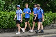 24 June 2023; Dublin supporters make their way to the GAA Hurling All-Ireland Senior Championship Quarter Final match between Clare and Dublin at TUS Gaelic Grounds in Limerick. Photo by Ray McManus/Sportsfile